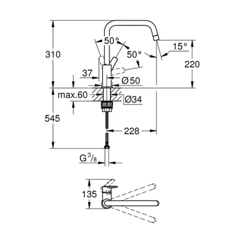 Змішувач Grohe QuickFix Start (30470000) - фото 5