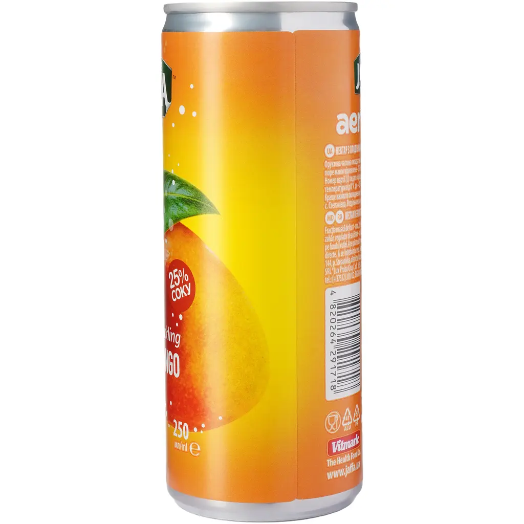 Нектар газований Jaffa Aerojuice Can манго 0.25 л - фото 3