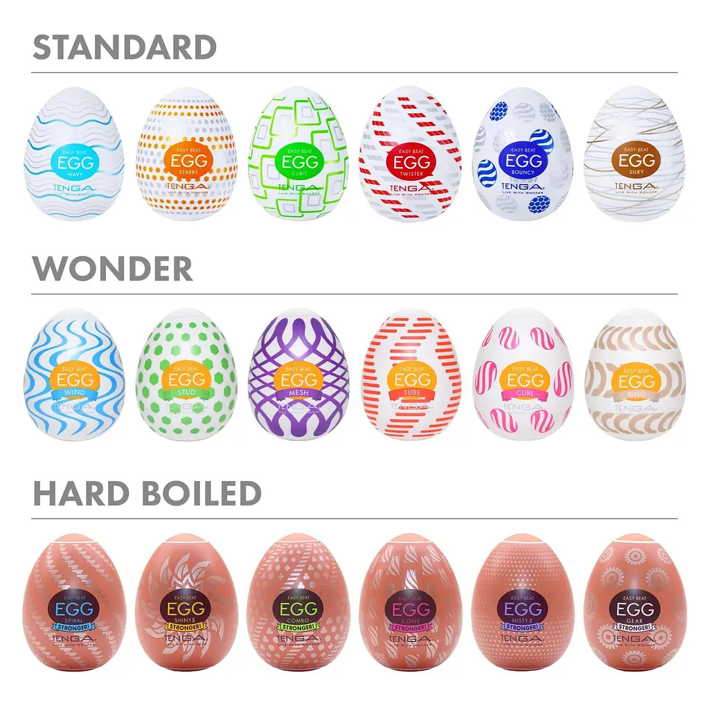 Набір мастурбаторів-яєць Tenga Egg Variety Pack - Standard, 6 шт - фото 12