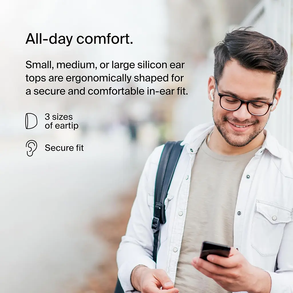 Наушники TWS Belkin Soundform Motion True Wireless белый (AUC010BTWH) - фото 3