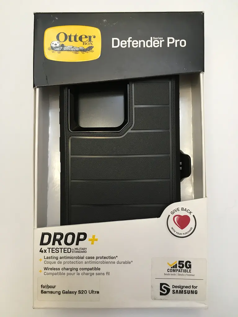 Чохол протиударний із кліпсою-підставкою OtterBox Defender Series Pro 77-64233 для Samsung Galaxy S20 Ultra Black - фото 9