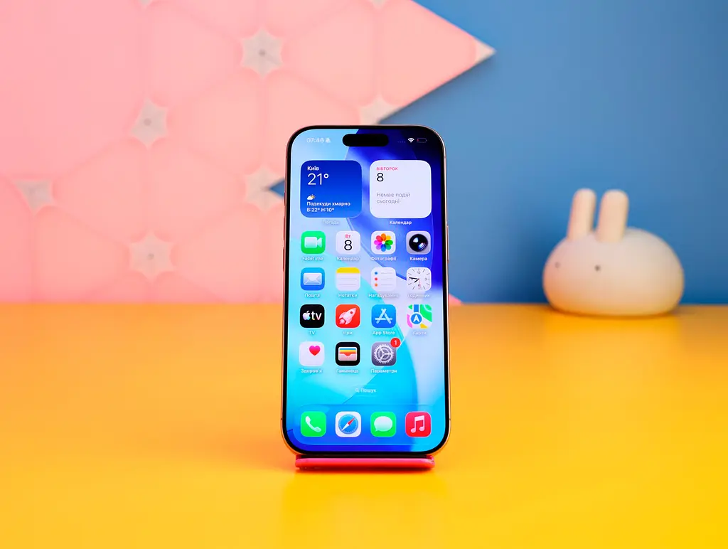 Смартфон Apple iPhone 16 Pro 128GB Desert Titanium (MYNF3) Б/У [177459] - фото 2