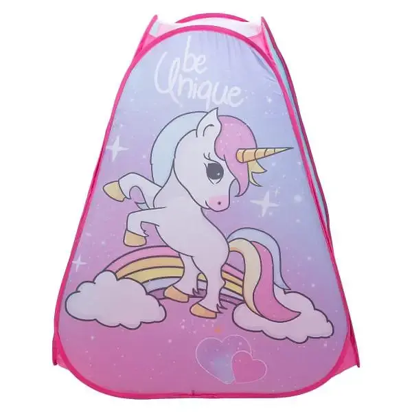Намет дитячий ігровий LUGI HP-S-2ND з єдинорогом 80х80х100 см рожевий - фото 4
