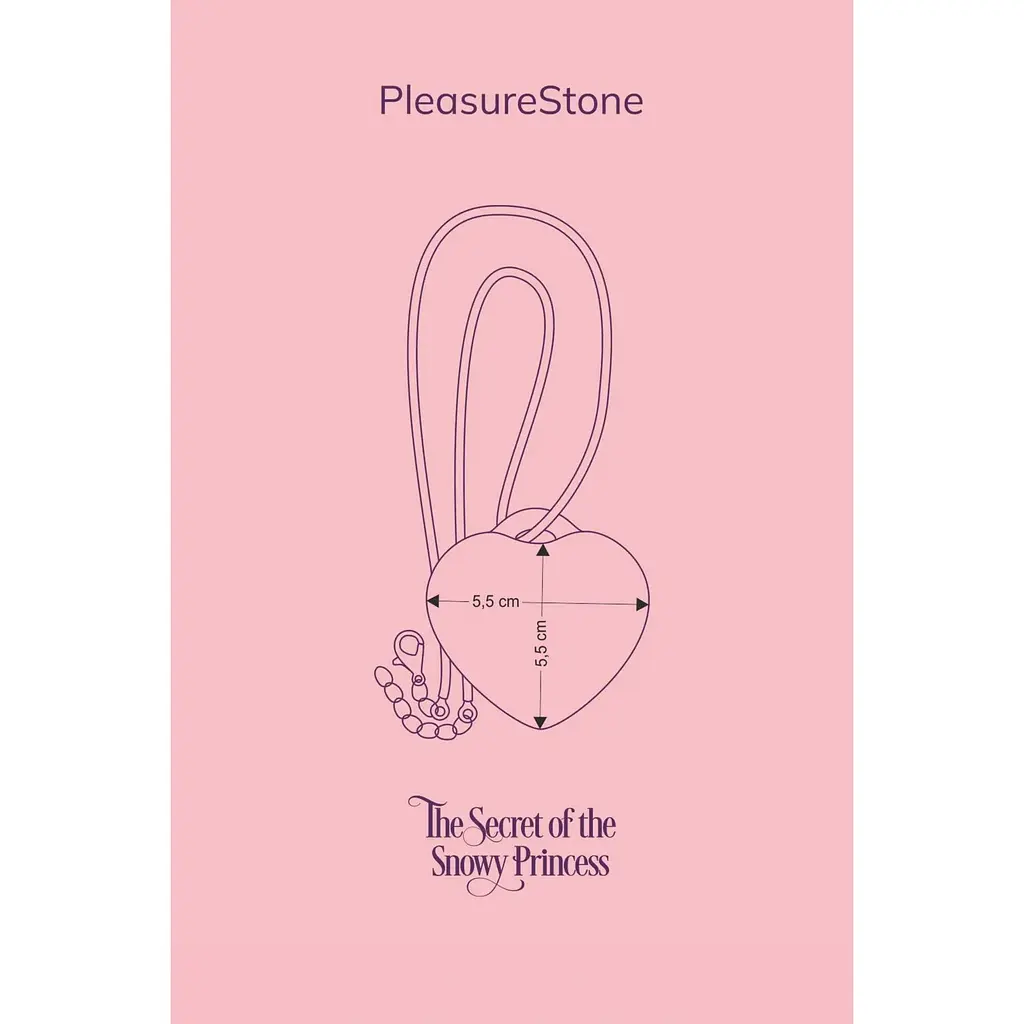 Мінівібратор Сердечко FairyGasm PleasureStOne Red, 9 режимів, на шнурку - фото 7