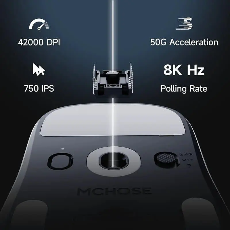 Миша MCHOSE A7 V2 Ultra Plus Wireless (MC-A7V2-11) Rose Red (G-000004307) - фото 8
