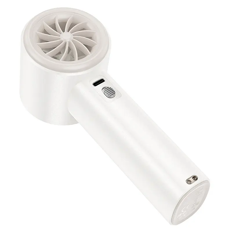 Портативний вентилятор HX64 Hurricane High Speed ​​Handheld Fan 3600 mAh White Hoco teh0029487 - фото 7