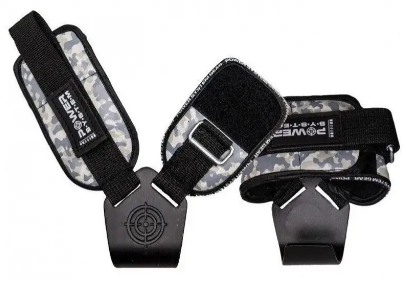 Гаки для тяги на зап'ястя Power System PS-3370 Hooks Camo Black/Grey XL (PS_3370_Black/Grey XL) - фото 2