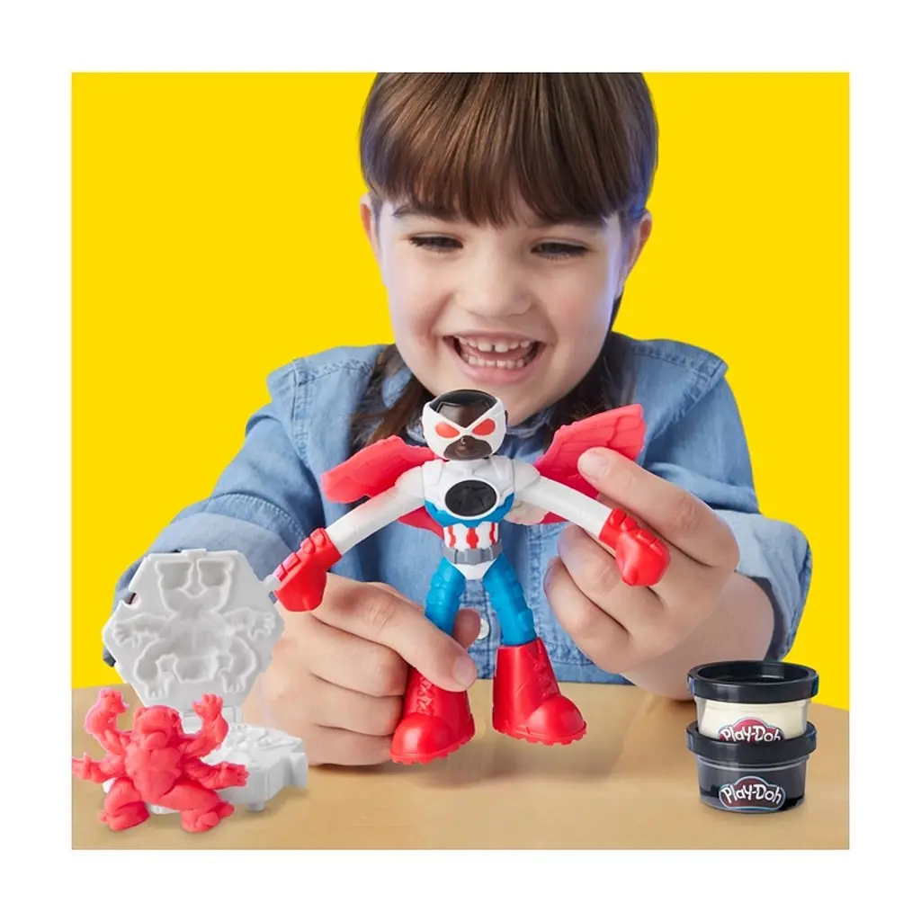 Набір для творчості Hasbro Play-Doh Marvel Капітан Америка з мотоциклом (G0555) - фото 6