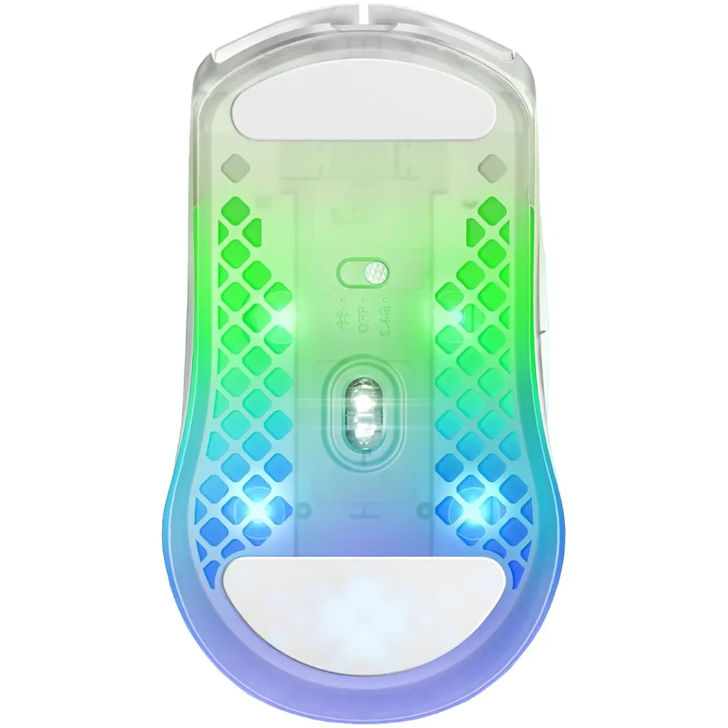 Мишка SteelSeries Aerox 3 Wireless Ghost RGB 18000dpi 6 кнопок прозора - фото 5