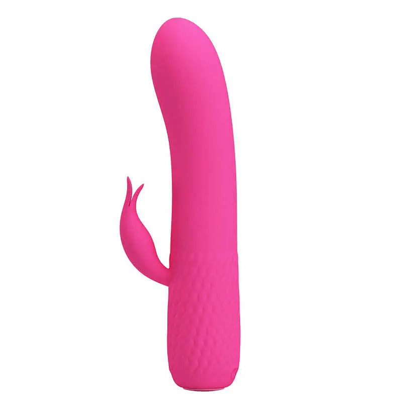 Вібратор-кролик Pretty Love LyBaile Tim Pink Маленький, 15х2.9 см рожевий