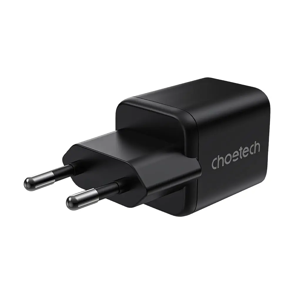 Мережевий зарядний пристрій Choetech PD5012 mini PD30W GAN A+C Black (43-00141) - фото 2