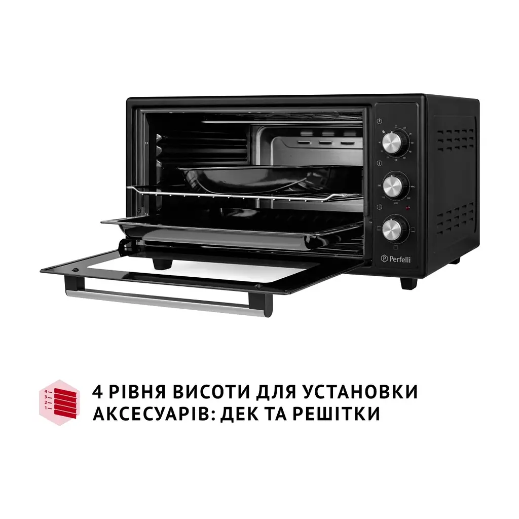 Електропіч Perfelli CLASSIC 48 BLACK - фото 7