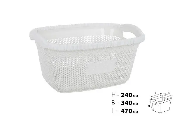 Корзина для белья Violet House WHITE Виолетта (6481528) - фото 2