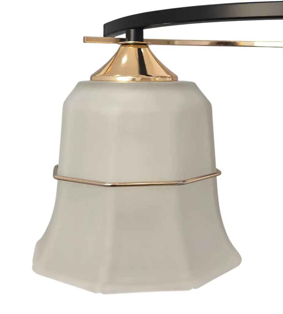 Класична люстра Brille LK-728S/3 E27 BK+FG - фото 3