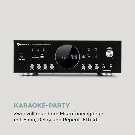 Усилитель цифровой Auna AMP-218 BT (10034623) - фото 3