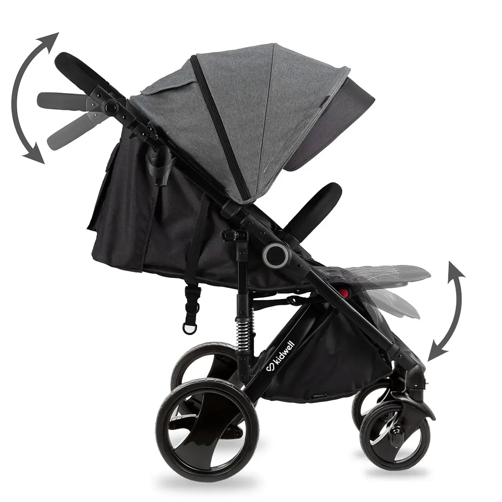Прогулянкова коляска Kidwell Carell Dark Gray - фото 5