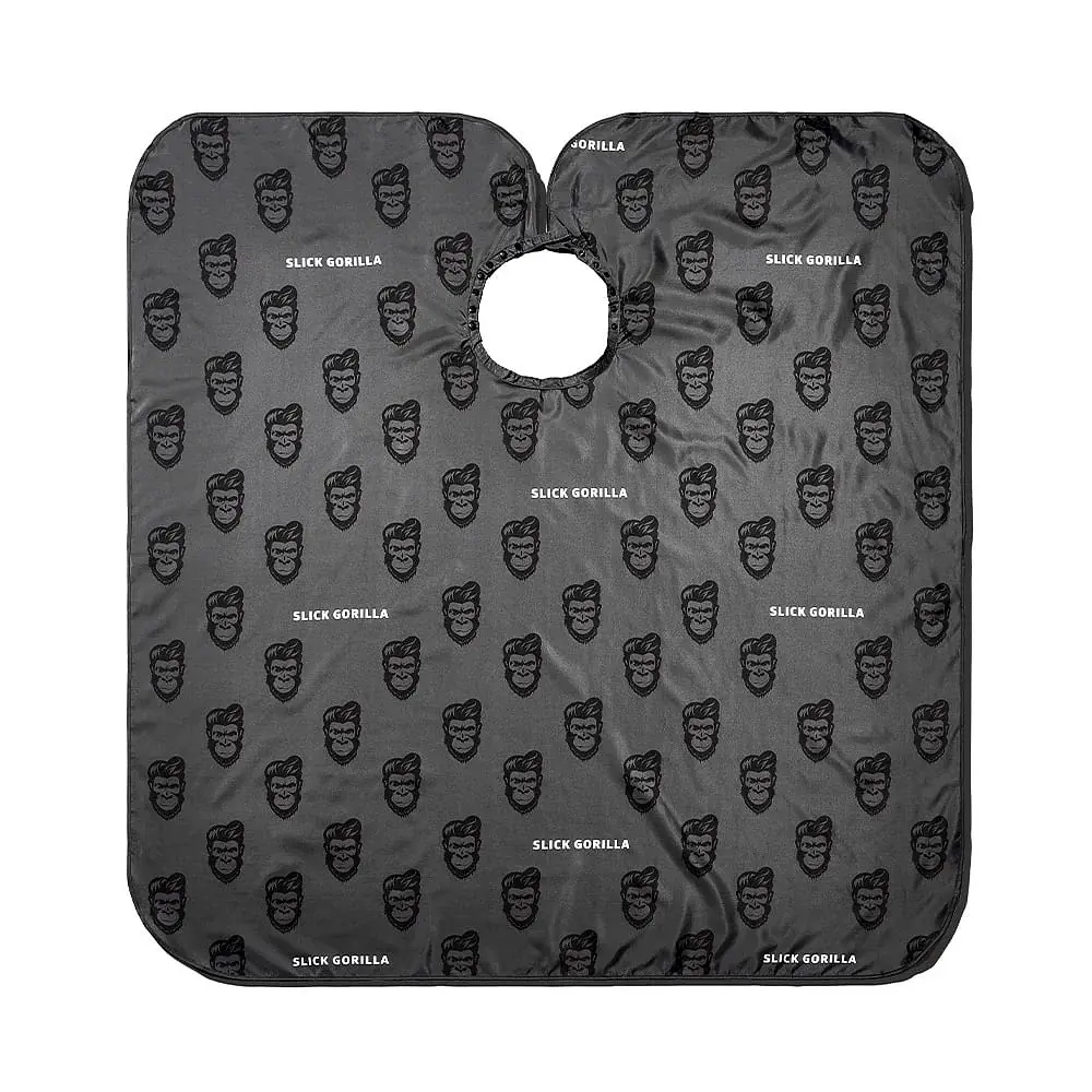 Перукарська накидка Slick Gorilla Barber Cape Black - фото 2