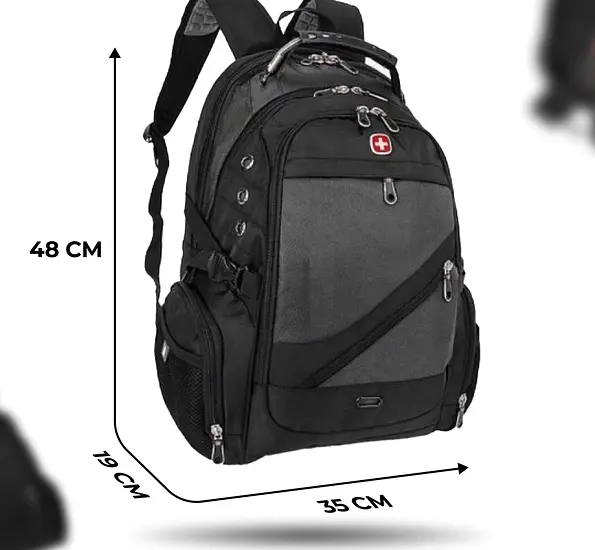 Рюкзак, швейцарський рюкзак, SwissGear 8810, рюкзак туристичний, рюкзак для ноутбука Сірий - фото 6