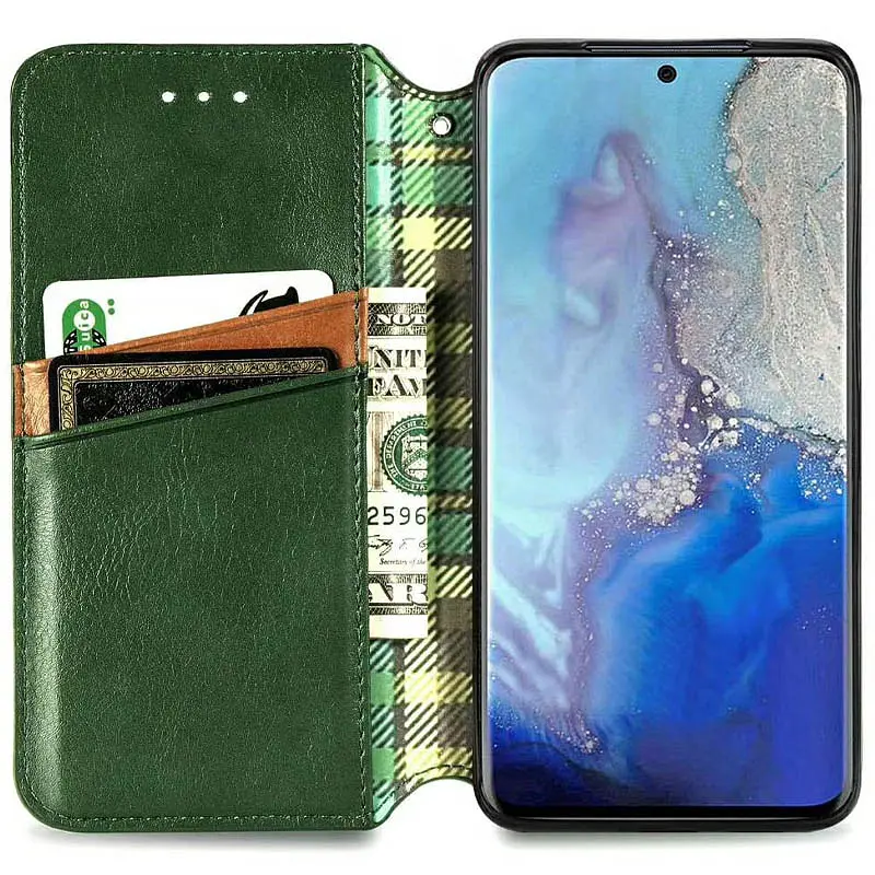 Чохол-книжка GETMAN Cubic Cover Case для Xiaomi Redmi 9A / 9AT (Green) [52801] - фото 3