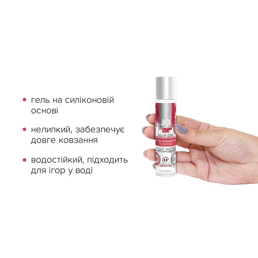 Набор для массажа System Jo All In One Massage Gift Set: разогревающий гель, массажер и свеча - фото 3