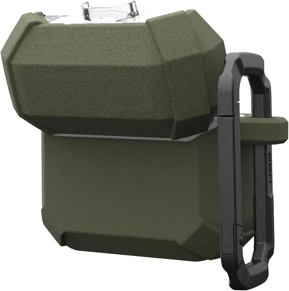 Чехол UAG для AirPods (Gen 4, 2024), Plasma, Olive Drab teh0019327 - фото 8