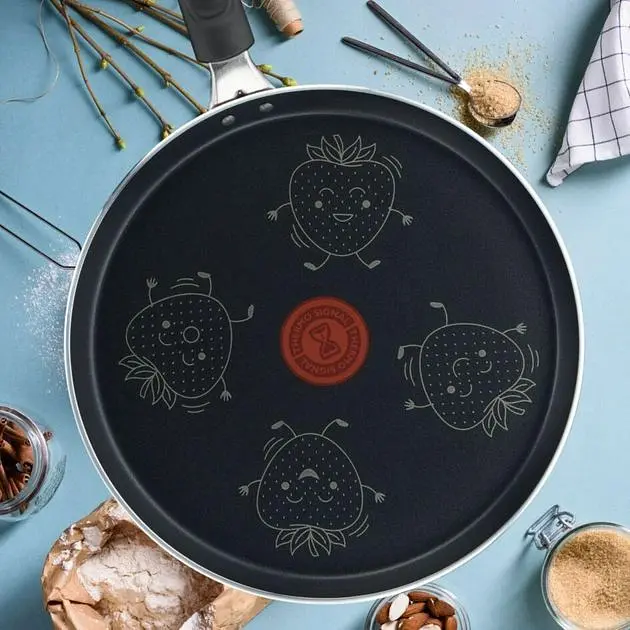 Сковорода для млинців Tefal Fruits, з лопаткою, 25 см, жовта (B4381002) - фото 8