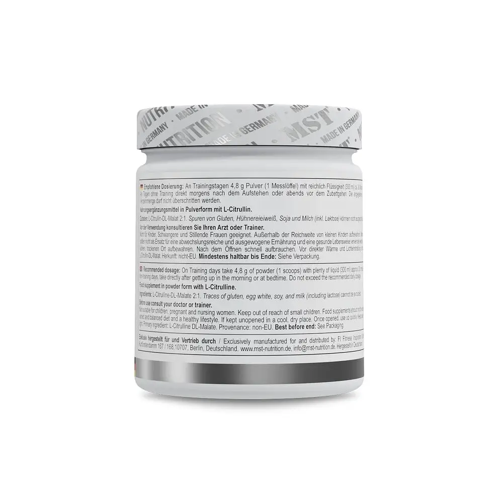 Малат цитруліну Citrulline Malate PWO, 300 грам MST Nutrition vit0004619 - фото 3