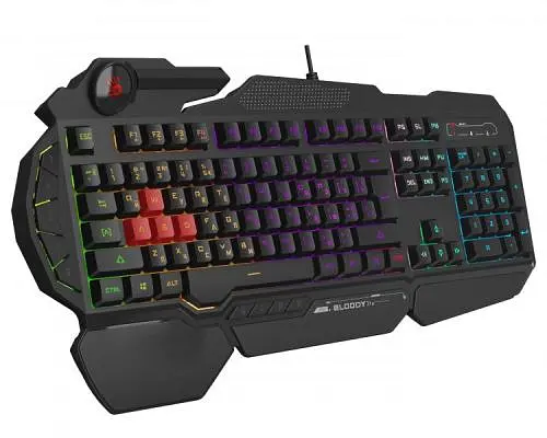 Клавіатура Bloody B310N Black, USB, ігрова, неонове підсвічування, ефекти "дихання" - фото 2