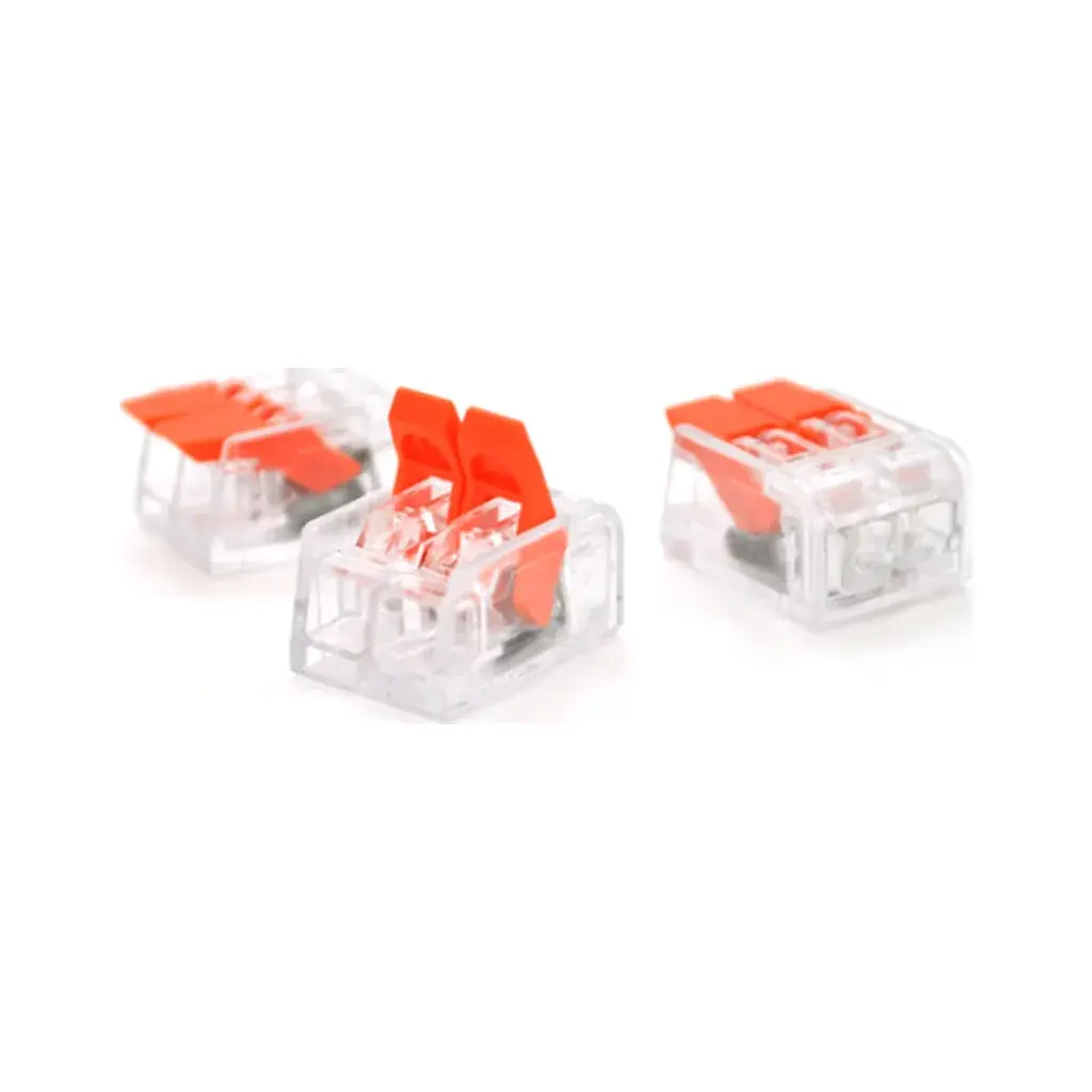 З'єднувач кабелю 2-pin аналог WAGO K221-412, 10штпак Voltronic (K221-412/10)