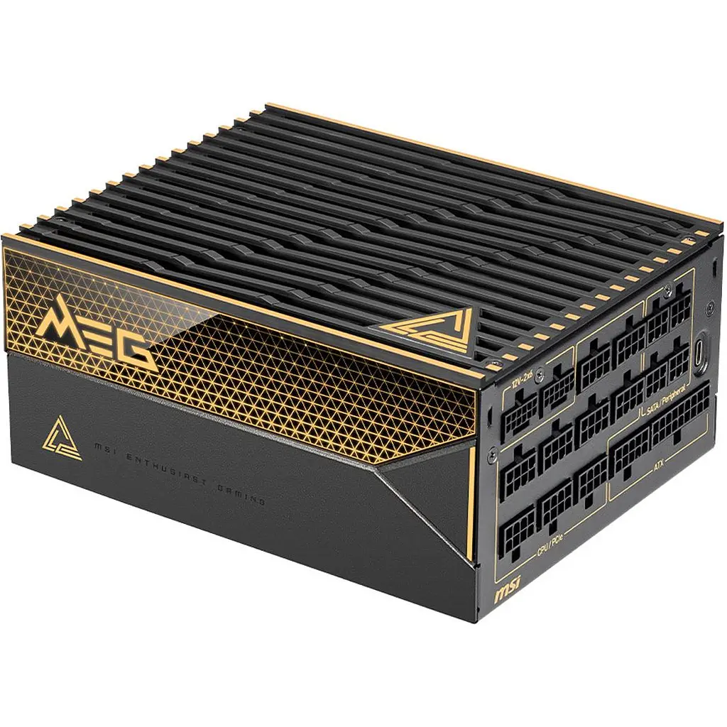 Блок живлення MSI MEG 1600W PCIE5 (Ai1600T PCIE5) [170268] - фото 2