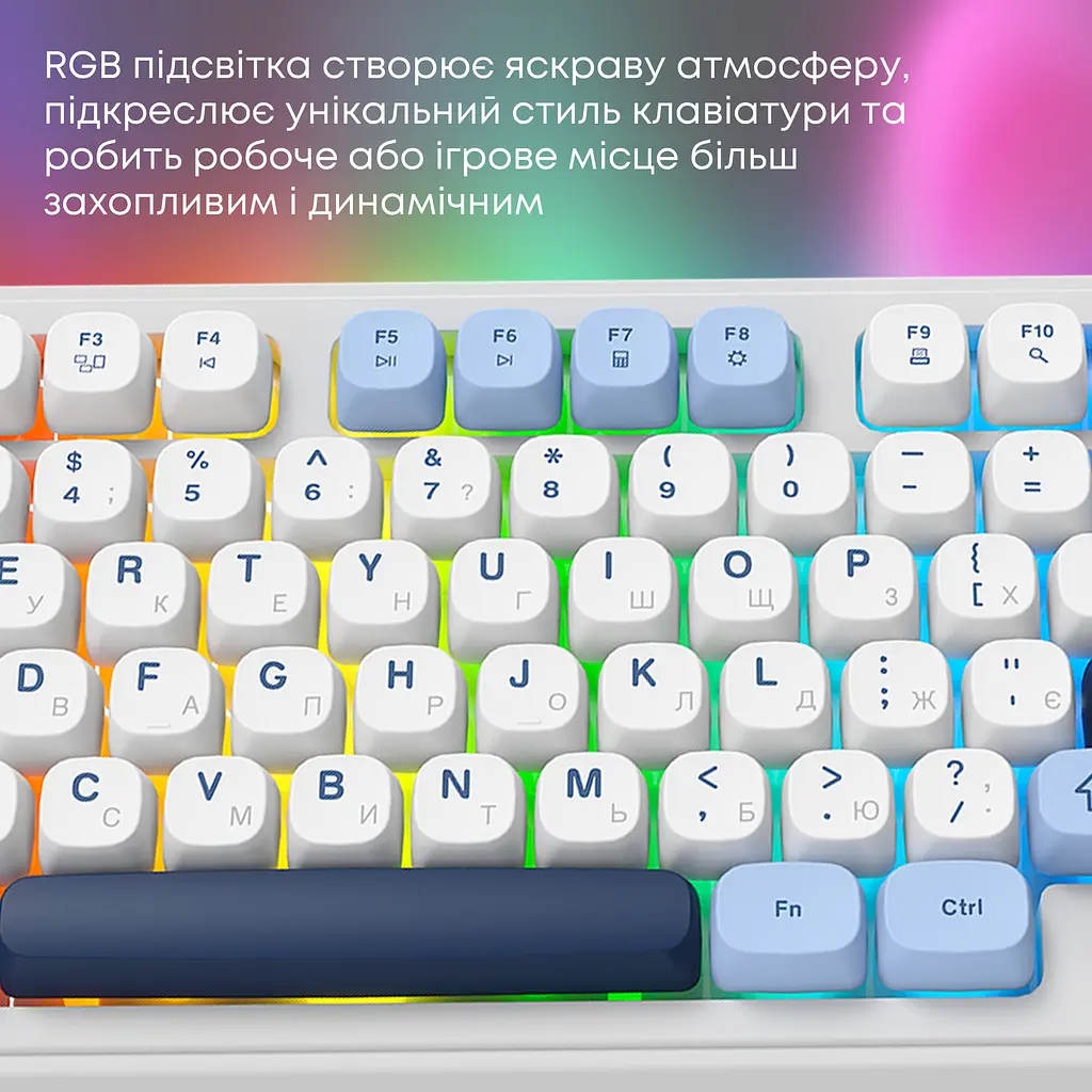 Клавіатура бездротова Ajazz AF98 PLUS White (AF98-PLUS-GB) - фото 8