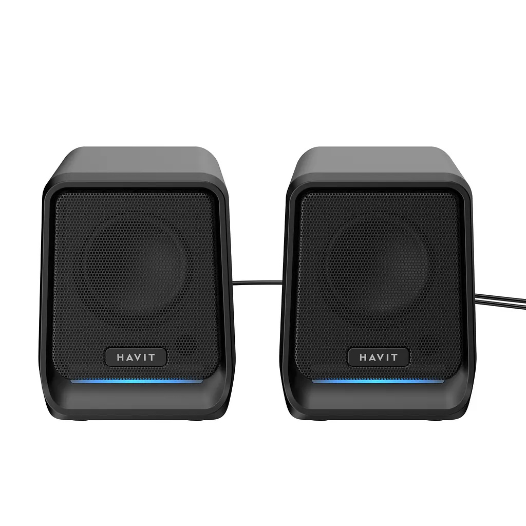 Стерео колонки HAVIT SK767 USB 10W RGB Black HAVIT (29405-000) - фото 2