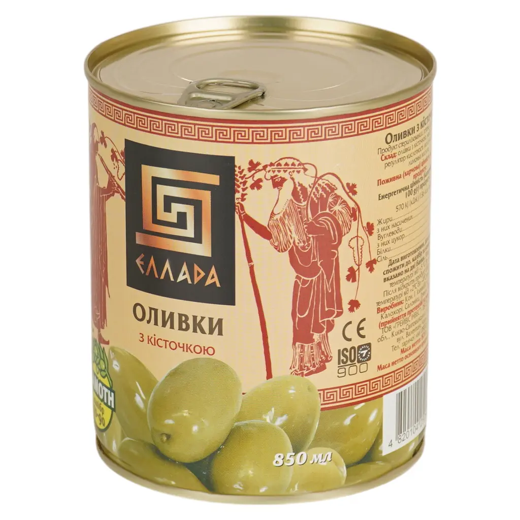 Уцінка. Оливки Ellada Mamoth з кісточкою 850 мл (922041)  - фото 4
