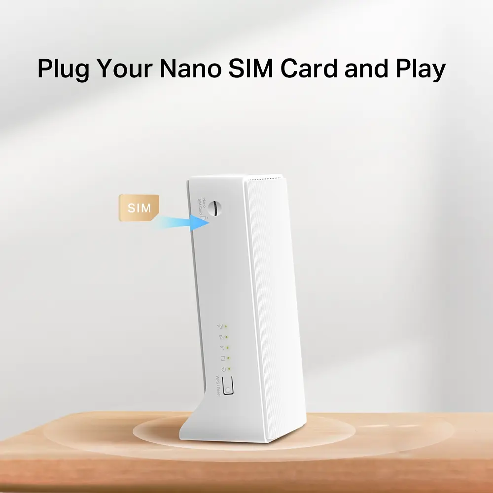 4G LTE Wi-Fi маршрутизатор Mercusys MB112-4G, поддержка SIM, простая настройка, LAN/WAN - фото 3