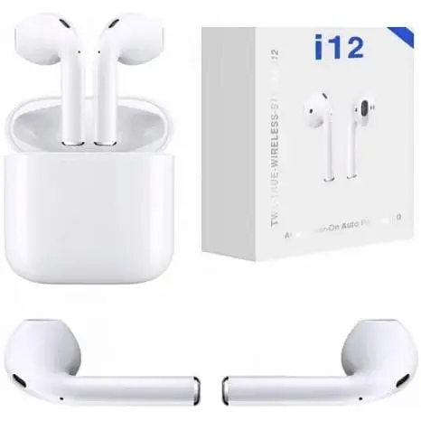 Наушники i12 Bluetooth 5.0 TWS белые - фото 2