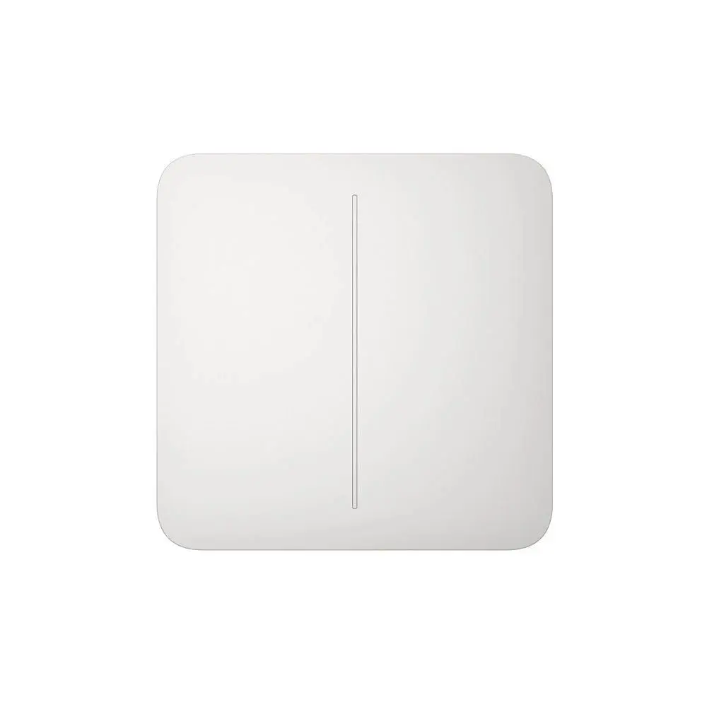 Розумний двоклавішний прохідний вимикач Ajax LightSwitch (2-gang/2-way) Jeweller (white/білий) (26-00405) - фото 4