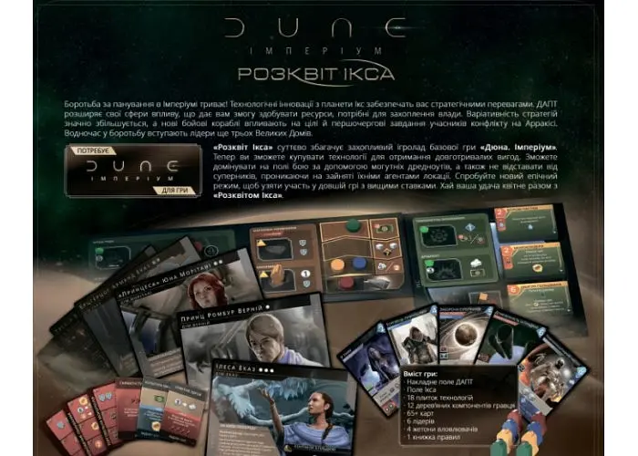 Настільна гра Geekach Games Дюна: Імперіум. Розквіт Ікса (Dune: Imperium - Rise of Ix) (укр.) + унікальне промо! (GKCH038IX) - фото 8