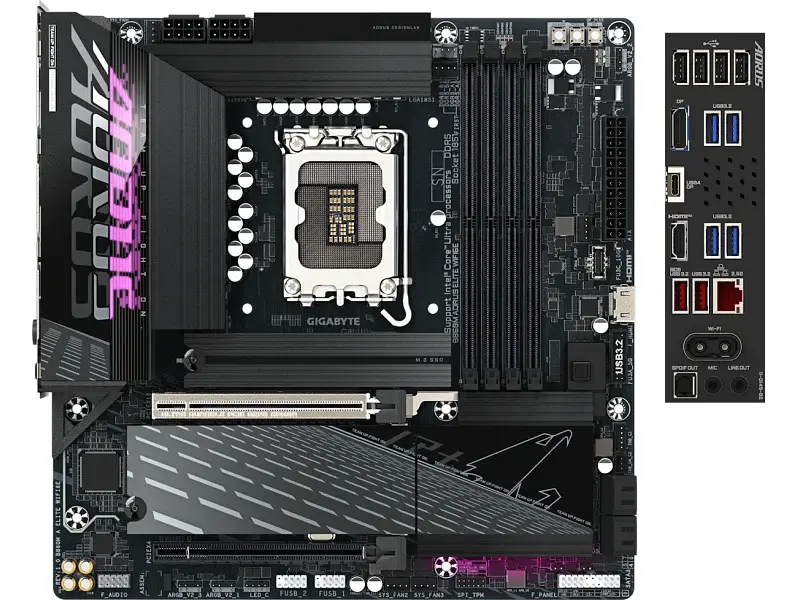 Материнська плата Gigabyte B860M AORUS ELITE WIFI6E