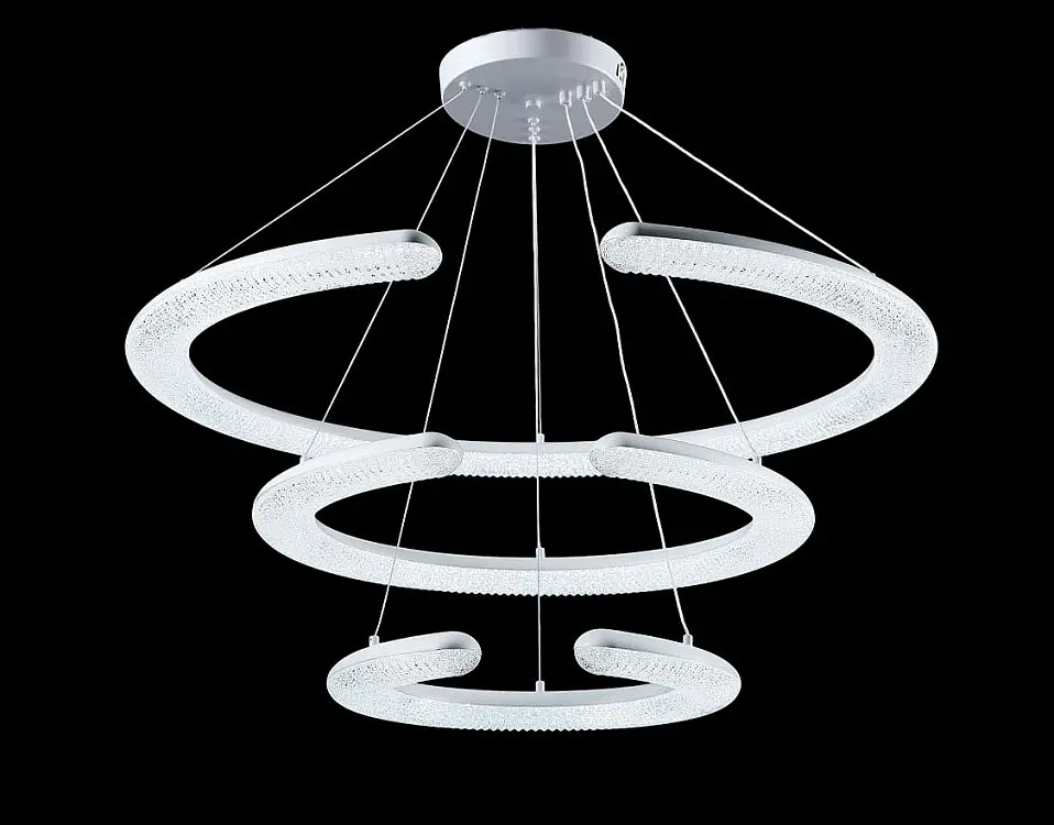 Люстра світлодіодна Splendid Ray L110/800+600+400/3 LED, 100W, білий, метал, сучасний стиль - фото 2