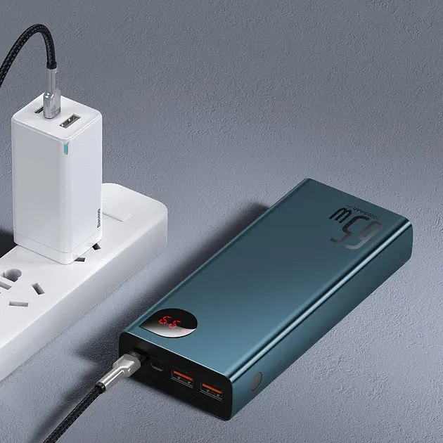 Повербанк Baseus Adaman, 20000 mAh, 65W, Blue, Power Delivery (PD) (PPIMDA-D03/PPIMDA-D01) - фото 10