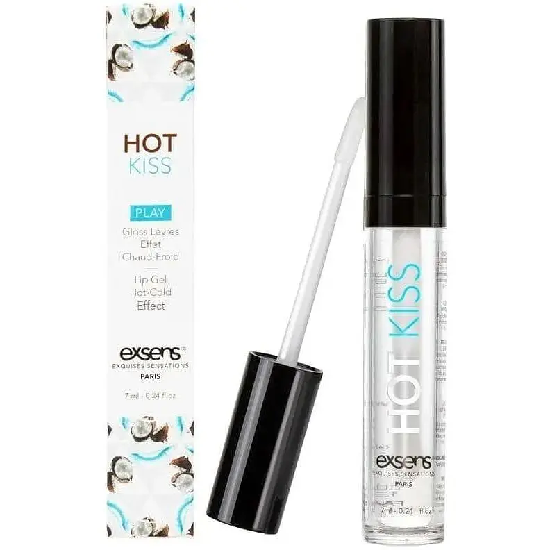 Стимулюючий блиск для губ Exsens Coconut Hot Kiss 7 мл зігріває та охолоджує - фото 2