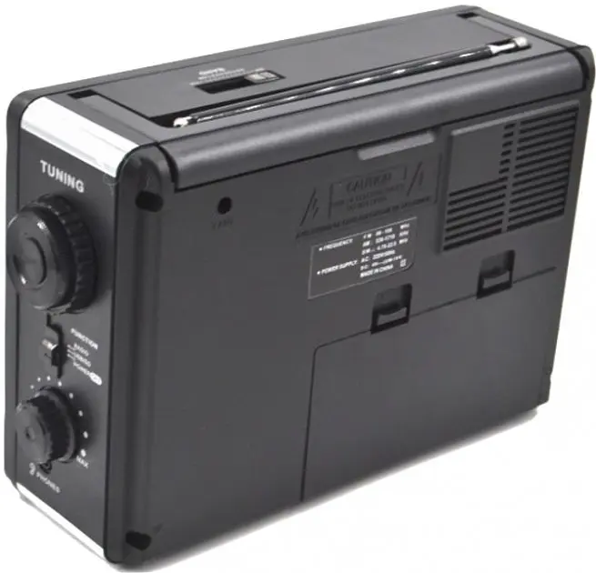 Радіоприймач акумуляторний всехвильовий працює від мережі 220V та батарейок 4*R20 MP3 USB FM 88-108MHz радіо Golon RX-99UAR - фото 4