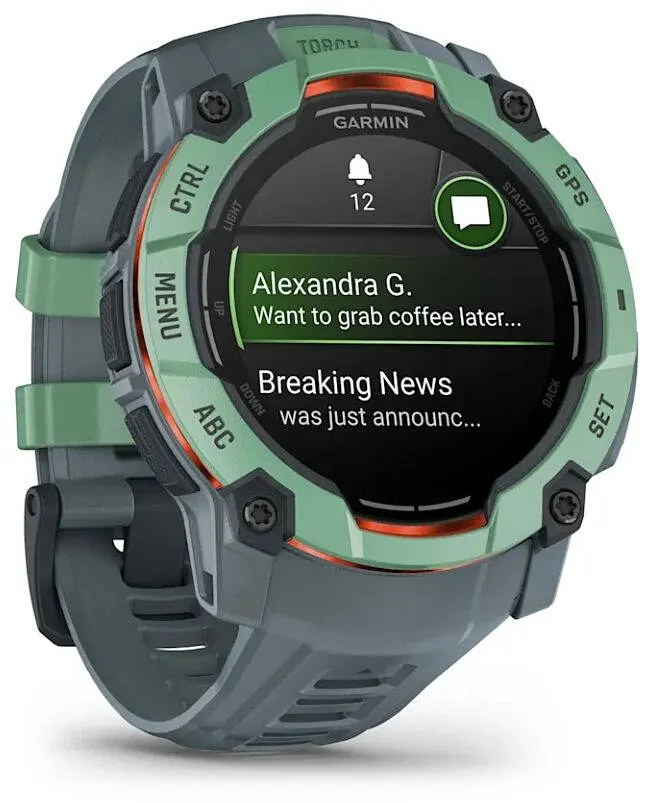 Смарт-годинник Garmin Instinct 3 50mm Amoled Neo Tropic with Twilight Band (010-03020-01) - фото 3