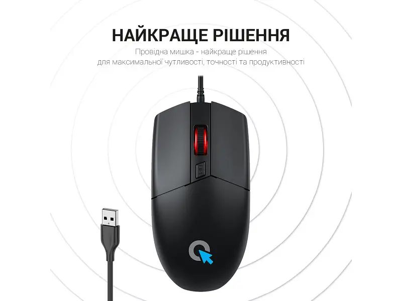 Миша OfficePro M115 USB Black - фото 5