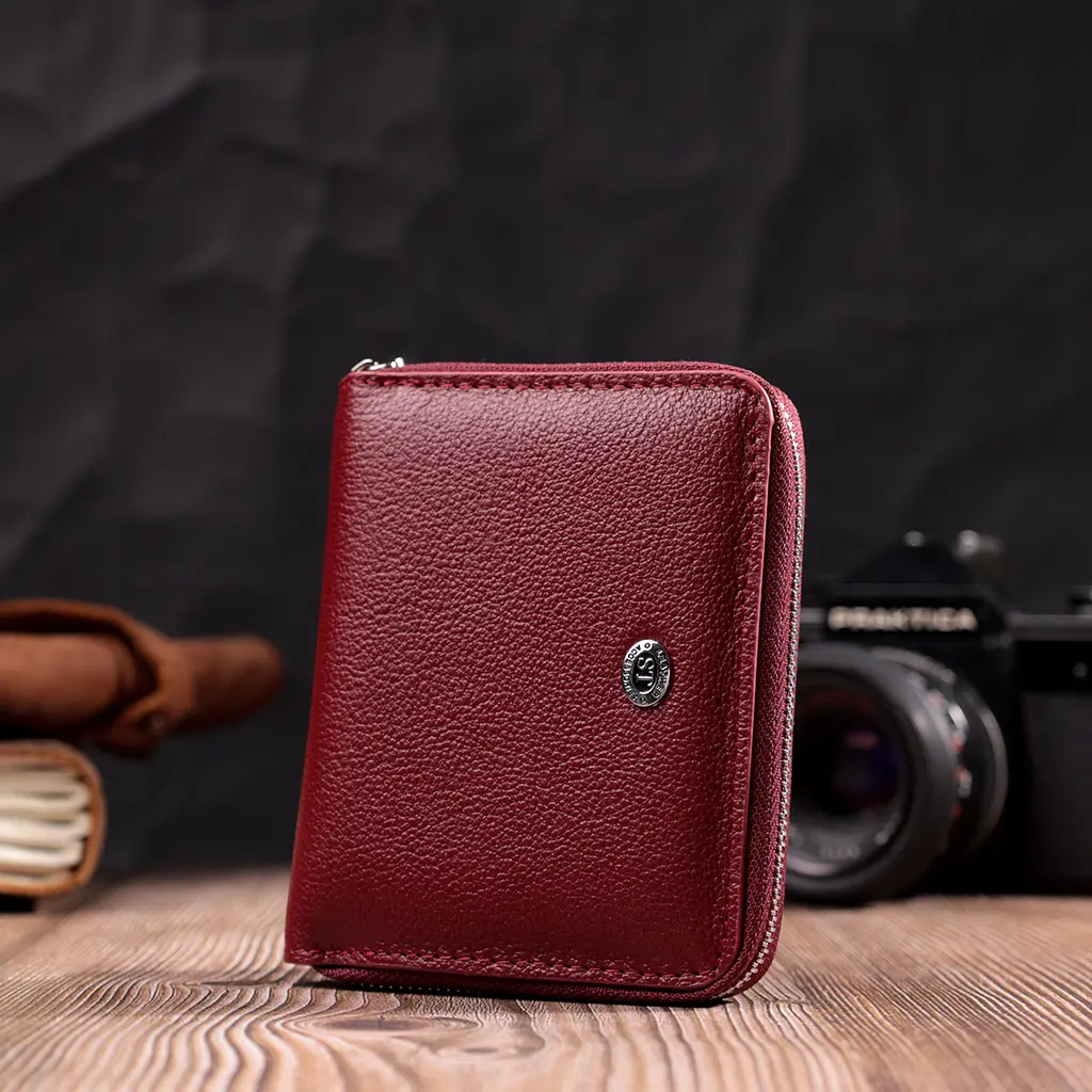 Жіночий шкіряний гаманець ST Leather 11.8х9.5х2 см acs0028394 - фото 6