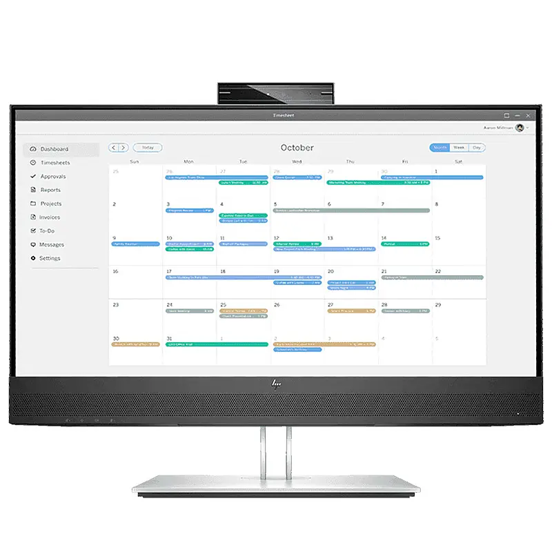 TFT 23.8" HP E24mv G4, IPS, VGA, HDMI, DP, USB, Cam, HAS, Pivot, колонки, сріблястий