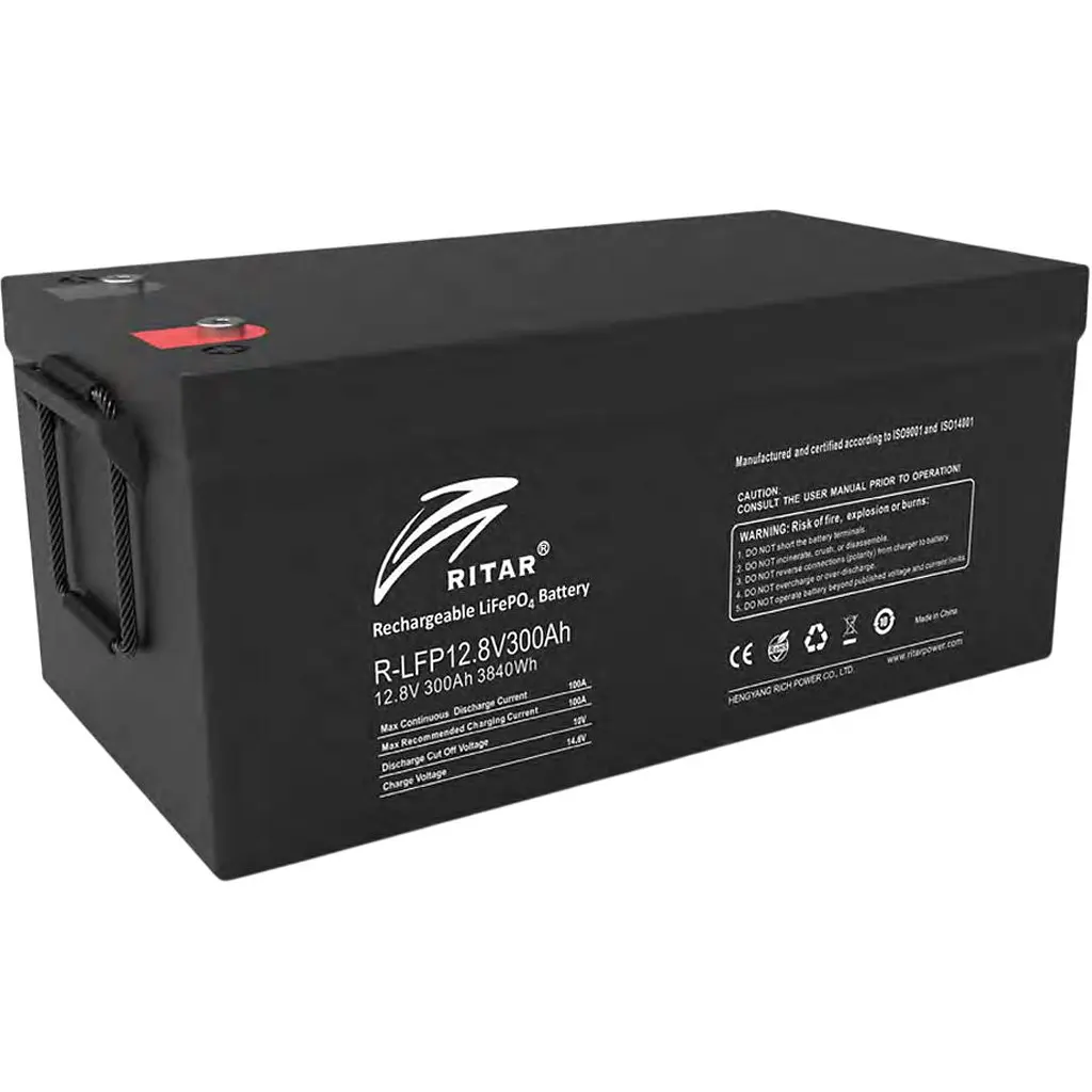 Акумулятор Ritar LiFePO4 12V (12.8V/300Ah/3840Wh) (R-LFP 12.8V 300Ah Bluet) [168183] - фото 2