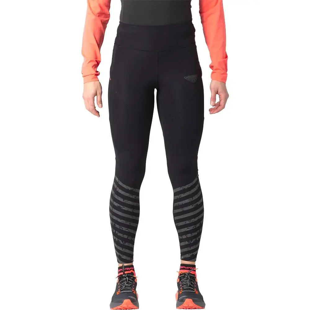 Брюки женские Dynafit Trail Reflective Tights Woman M Черный-Серый - фото 3