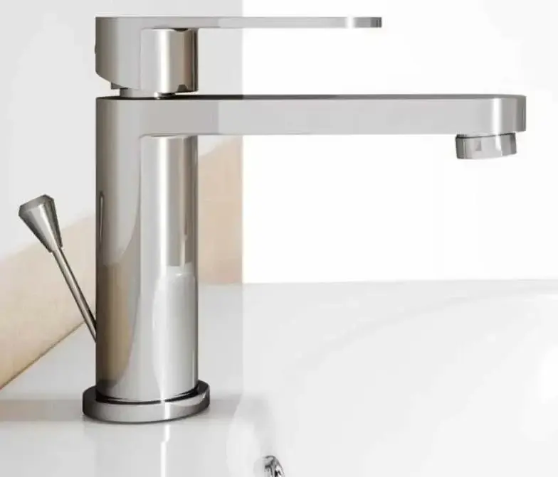 Змішувач для умивальника Cersanit Elio S951-147 з донним клапаном Хром 30412 - фото 3