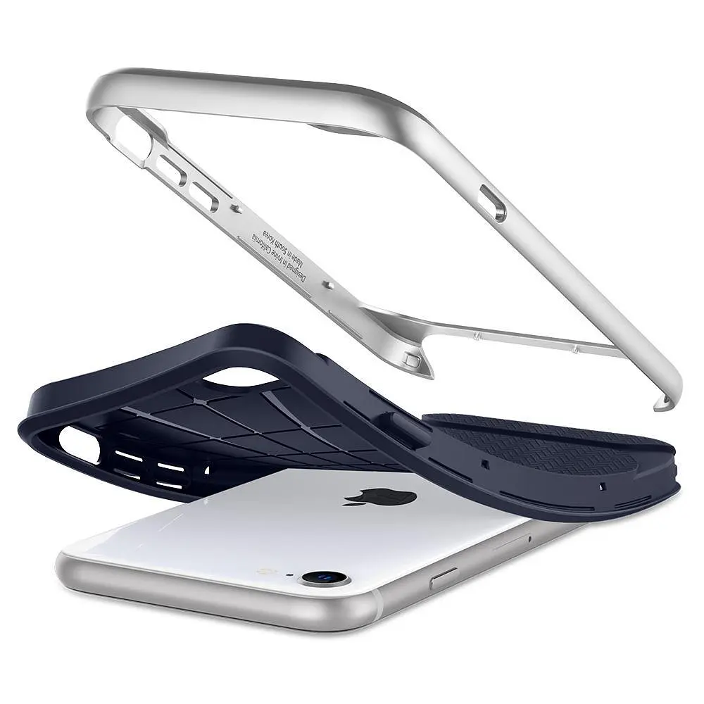 Чохол протиударний Spigen Neo Hybrid Herringbone 054CS22199 для iPhone 7/8/SE 2020/2022 Satin Silver - фото 7